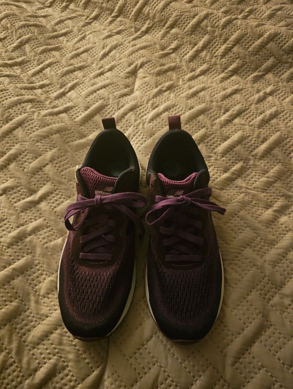 New Balance Fresh Foam Purple Athletic Sneakers